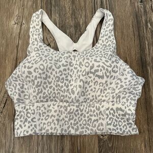 AS Revival Gray Leopard Print Sports Bra Women’s Small